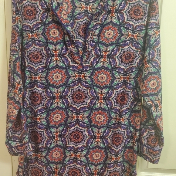 Victoria's Secret Mayfair Comfy Sleepshirt Boho Print Pink Purple Size Small/P - Picture 2 of 10